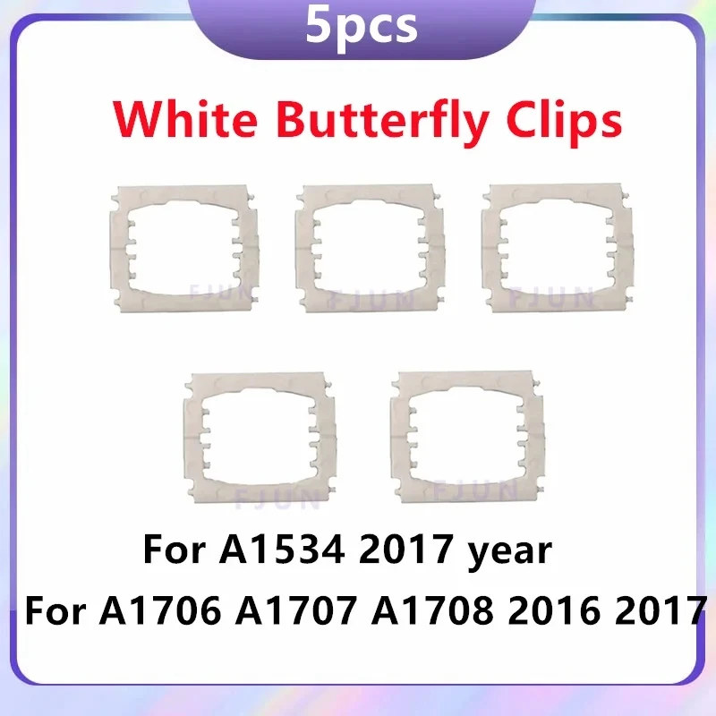 5 ชิ้น/ล็อต A1706 A1707 A1708 คีย์ Keycaps บานพับคลิปผีเสื้อสําหรับ MacBook Pro Retina 13 "15" ซ่อมคีย์บอร์ด A ~ Z