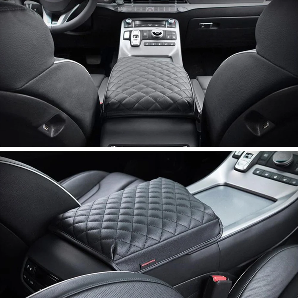 A96E-For Palisade 2019-2021 Armrest Box Cover Central Control Container Pad Auto Interior Dedication Car Accessories