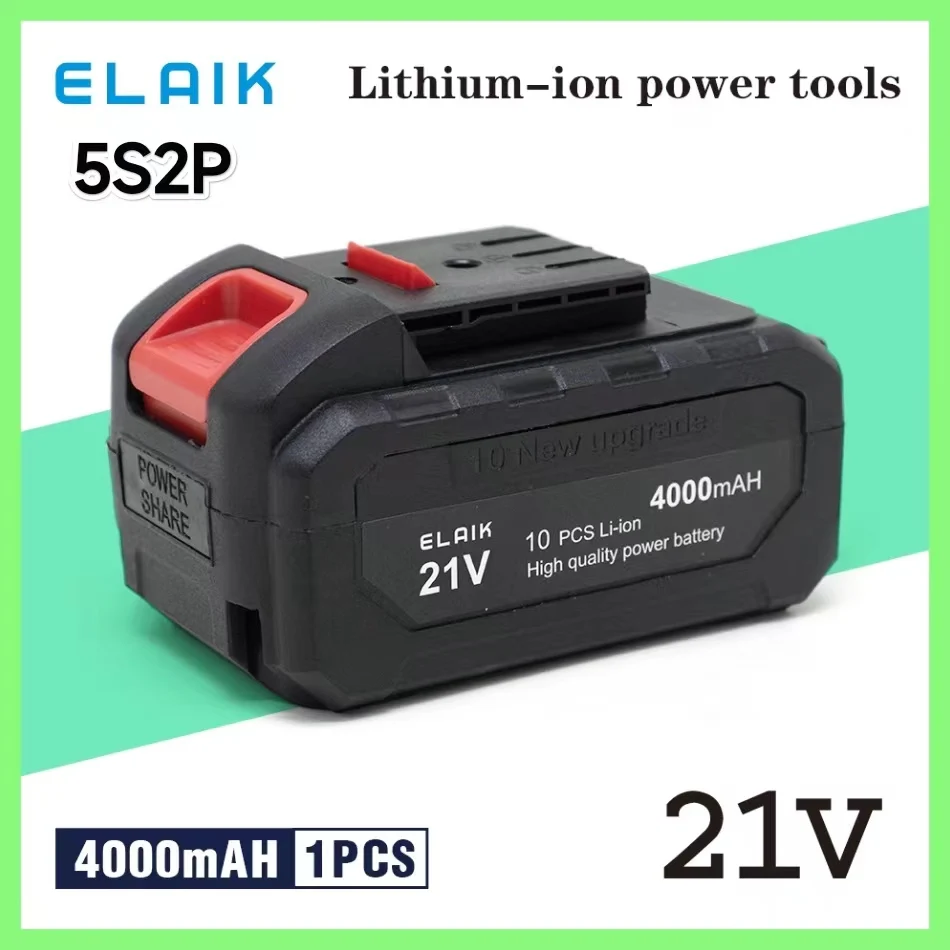 21V 18V 4.0Ah high-power durable lithium battery, charger, suitable for Dayi 21V series electric tool