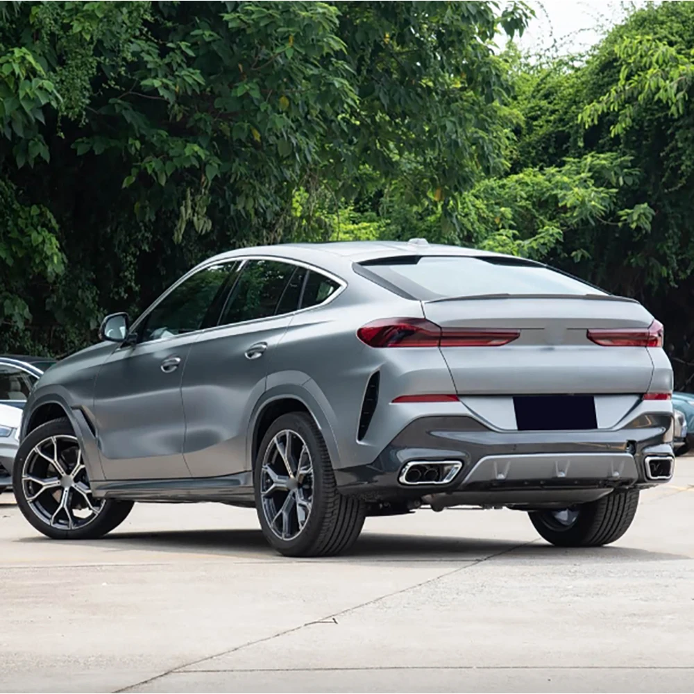 

Задний спойлер на багажник из карбона для BMW X6 G06 X6M 2020-2023, спойлер на крышу, обвес, аксессуары для авто из FRP