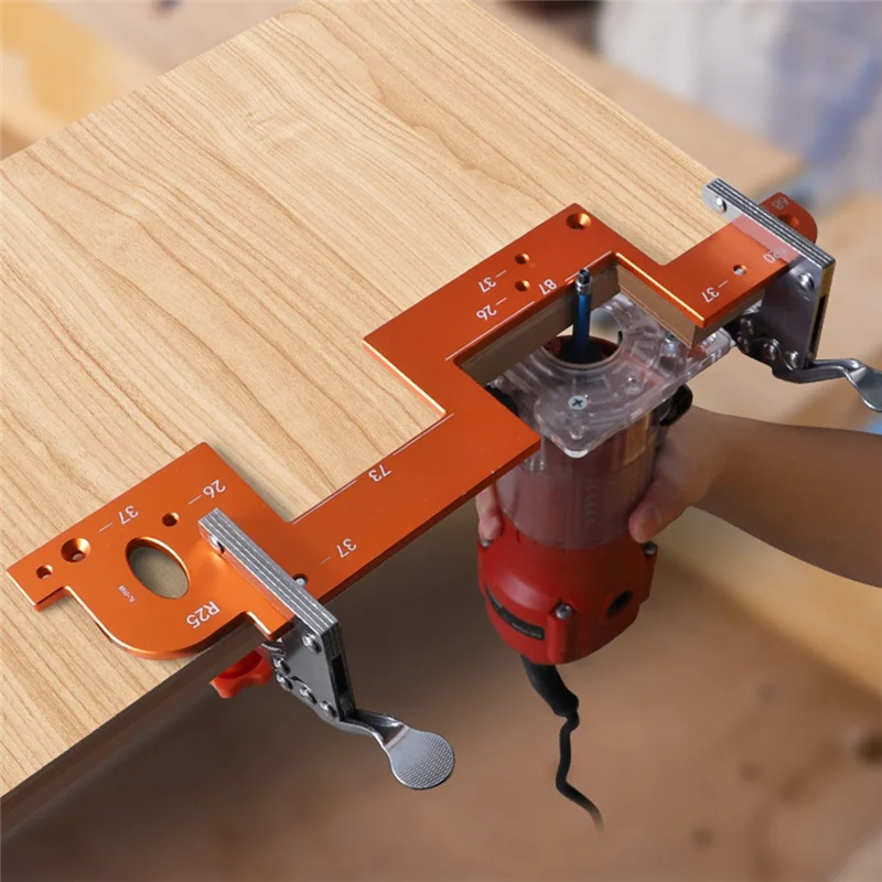 

AAAC-Handle Free Slotting Tool Woodworking Tool Wood Groove Tool Wood Grooving Guide For Closet Kitchen Door Cabinet