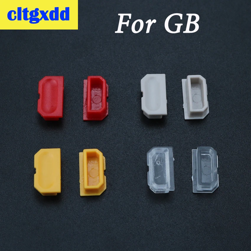 cltgxdd 1 шт. для игровой консоли GB DMG 001, многоцветный пылезащитный чехол, корпус игровой консоли GB, пылезащитная заглушка, пластиковая кнопка, аксессуары