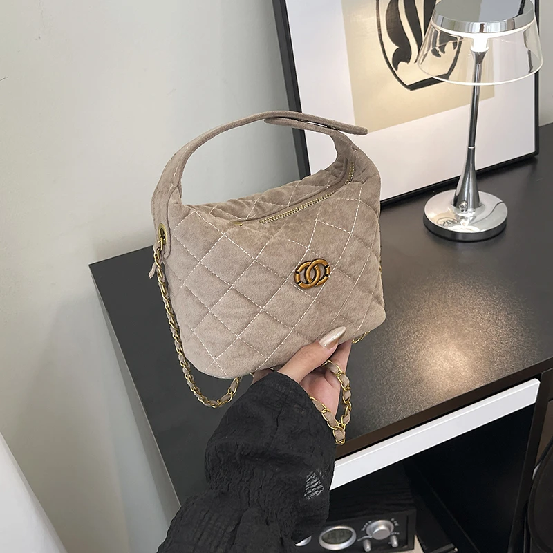 

Trendy Letter Logo Design Crossbody Handbag High-End Minimalist Vintage For Women Messenger Purse