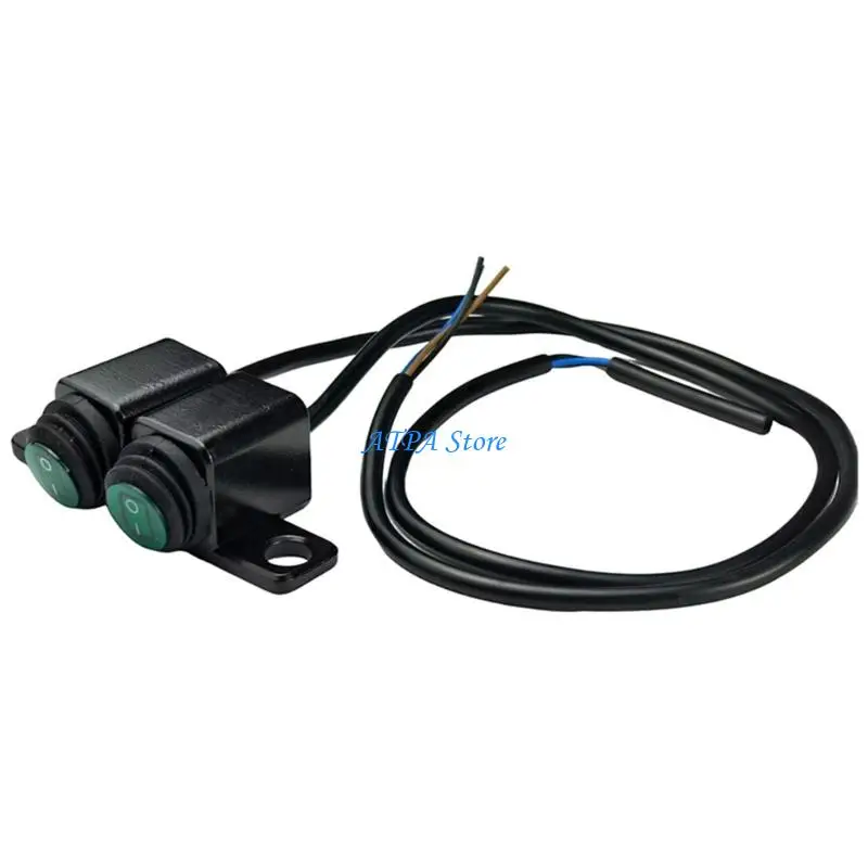 

U13C Motorcycle Rearview Mirror Base Headlight Control Switches Bike Handlebar Mount
