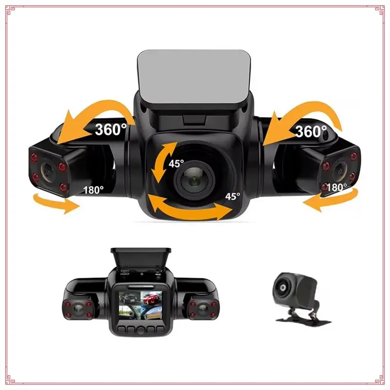 

4 Channel Dash Cam Car DVR Wifi Video Recorder 360 Degree View 4 Channel Dash Cam