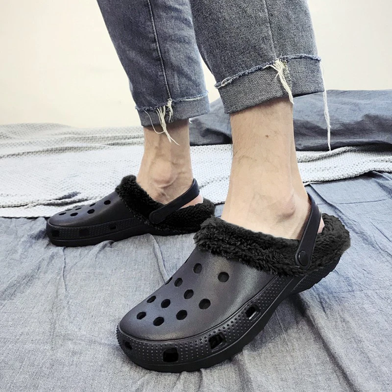 Pantofole invernali da donna per uomo Pantofole pelose calde Coppie Concise Scarpe da interno in cotone per la casa Scivoli soffici casuali Zoccoli