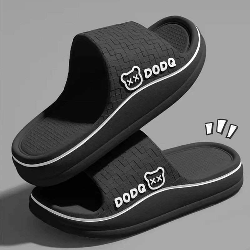 Non Slip Thick Bottom Home Slippers Women Comfortable Indoor Soft Sole Platform Slides Woman 2026 Lightweight Eva Cloud Slippers image 3