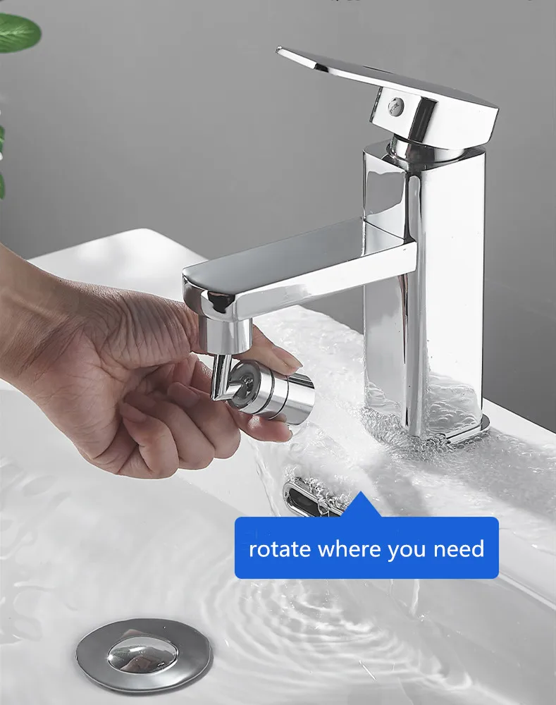 Faucet Aerator Brass Material Bathroom Basin Faucet Spout Kitchen Sink Faucet Rotate Aerator Faucet Accessories