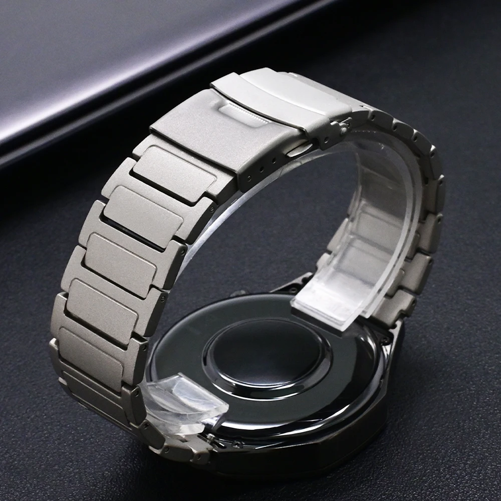 Men Titanium Band for Amazfit Balance GTR 4/3/2 Oneplus Watch 2 2R Luxury 22mm Wristband for Huawei GT 5 4 3 46mm Watch 4 4 Pro