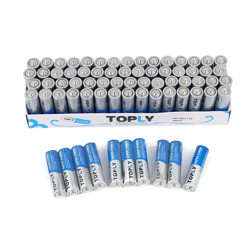 AA Batteries Disposable 1.5V - Heavy Duty Long Lasting for Wireless Mouse Keyboard Remote Control, carbon-zinc battery