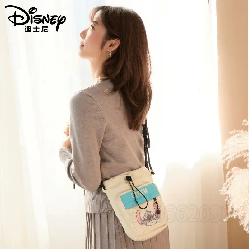 Disney Stitch Mini Women's Shoulder Bag Luxury Brand Mini Women's Shoulder Crossbody Bag Cartoon Cute Casual Phone Bag