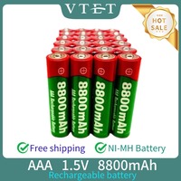 2024 New 1.5V AAA 8800mAh Rechargeable Battery NI-MH Batery for Led Light Mp3 Toy Recyclable Remote Control Long Battery Life