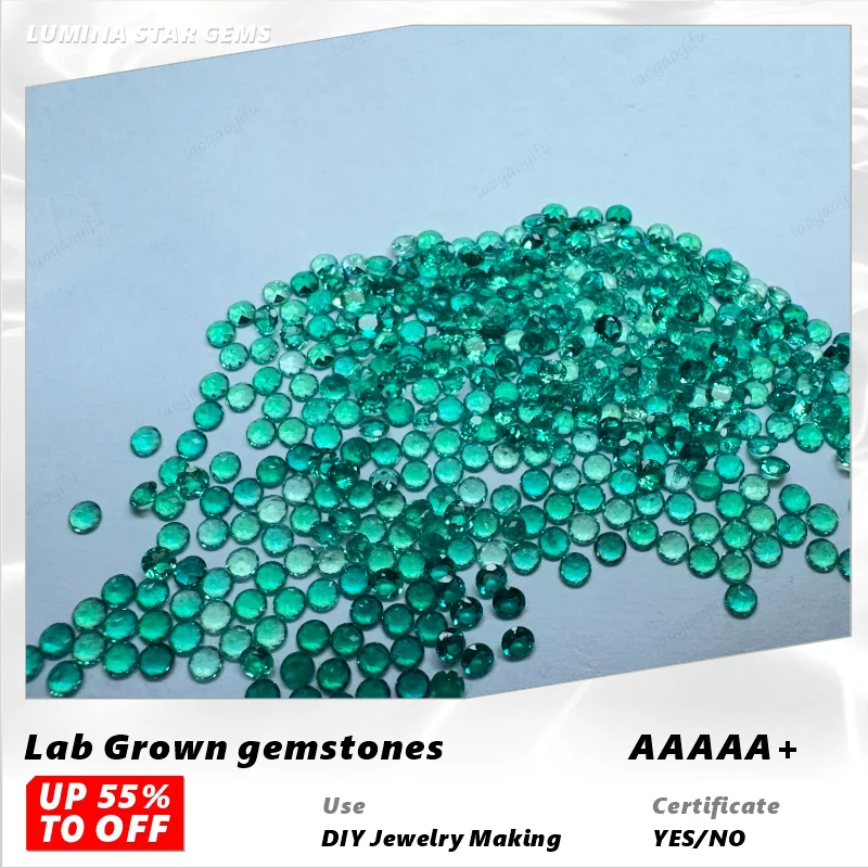 

Качественные выращенные в лаборатории изумруды круглой формы, мелкие, россыпью, естественного оттенка, оптом для изготовления ювелирных изделий своими руками и материалов для изысканных украшений