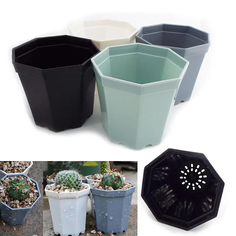 1pc Plastic Square Plant Flower Pot Home Garden Planter Tools Plant Pots Gardening Nursery Pots for Herb Succulents F1