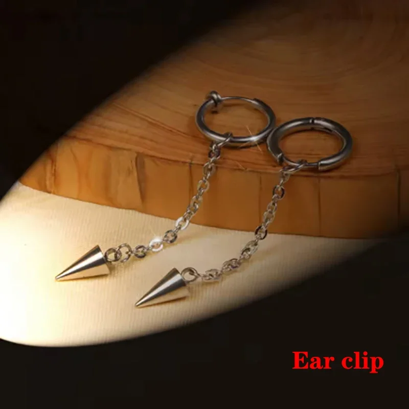 أنيمي KPop شيطان الصيادين ميرا تأثيري أقراط القوطية شرابة سلسلة ياردروب برشام قلادة الهيب هوب الأذن كليب مجوهرات الإكسسوار