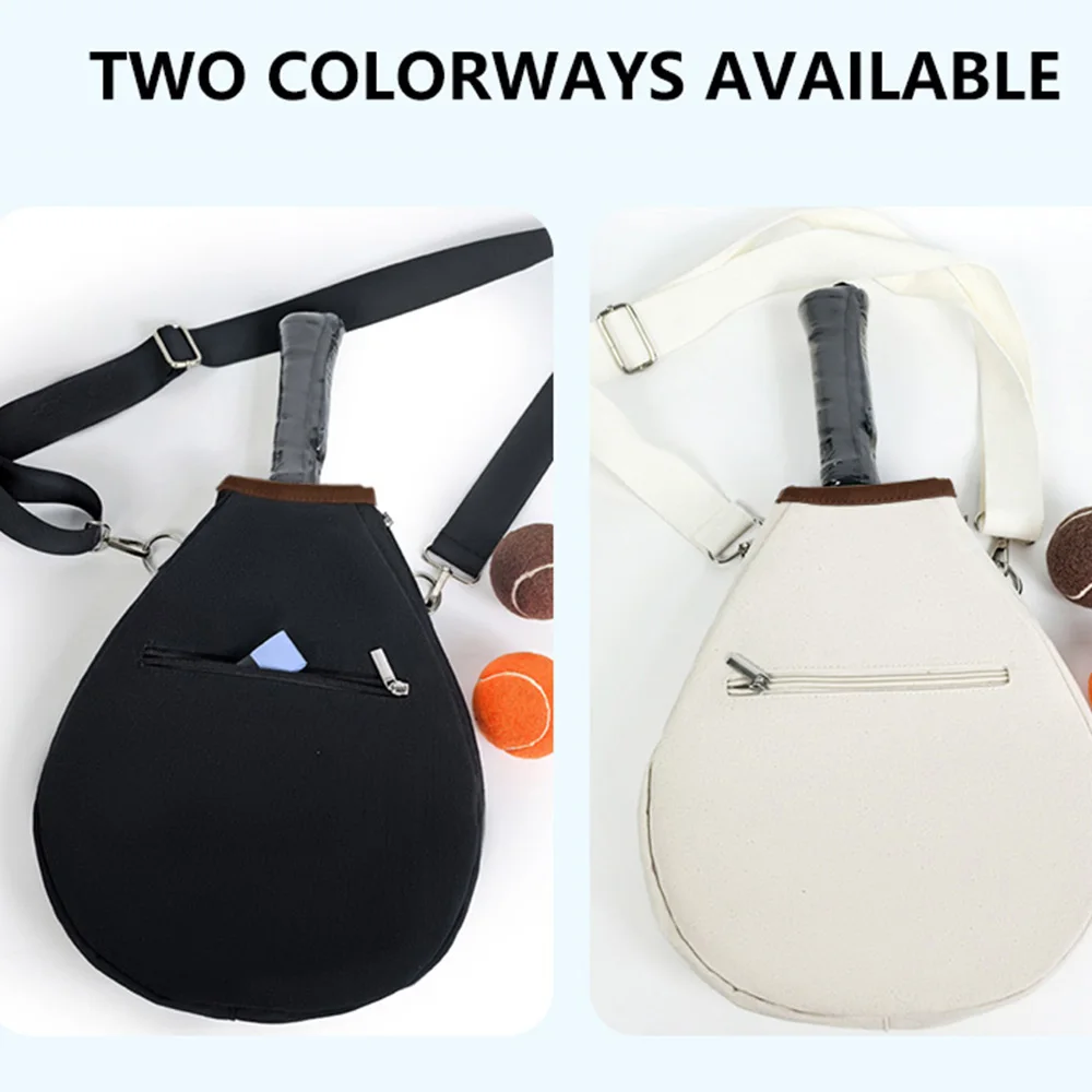 Bolsa de Raqueta de Tenis y Pádel Jusenda, Bolsa de Hombro para Raqueta de Playa, Funda Protectora para Raqueta de Pickleball, Bolsa de Almacenamiento