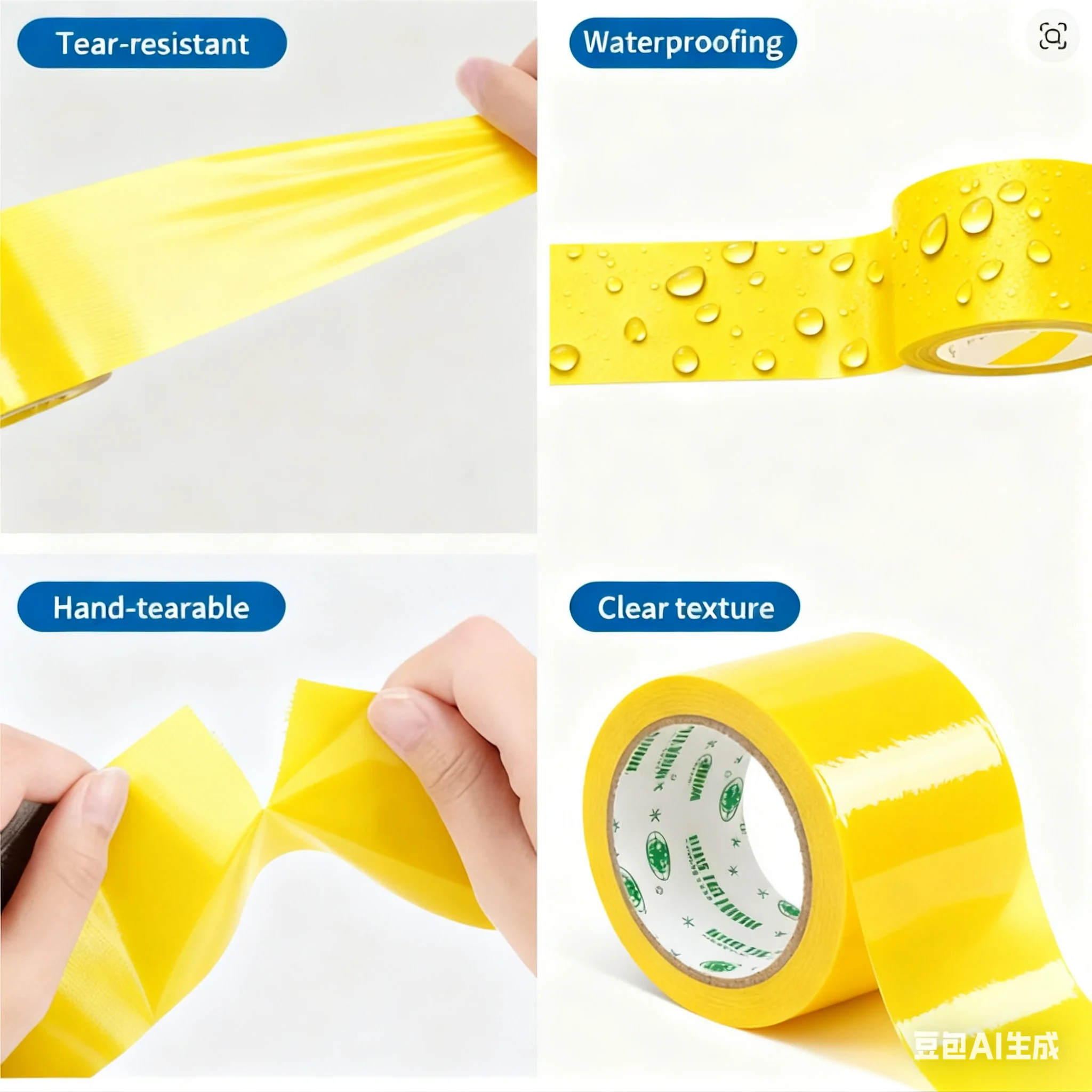 Black60mm*20M(1 Roll) Super Adhesive Fabric Duct Tape - Waterproof, Leaves No Glue for E-Bike Seat, Tarpaulin & Tent Repair