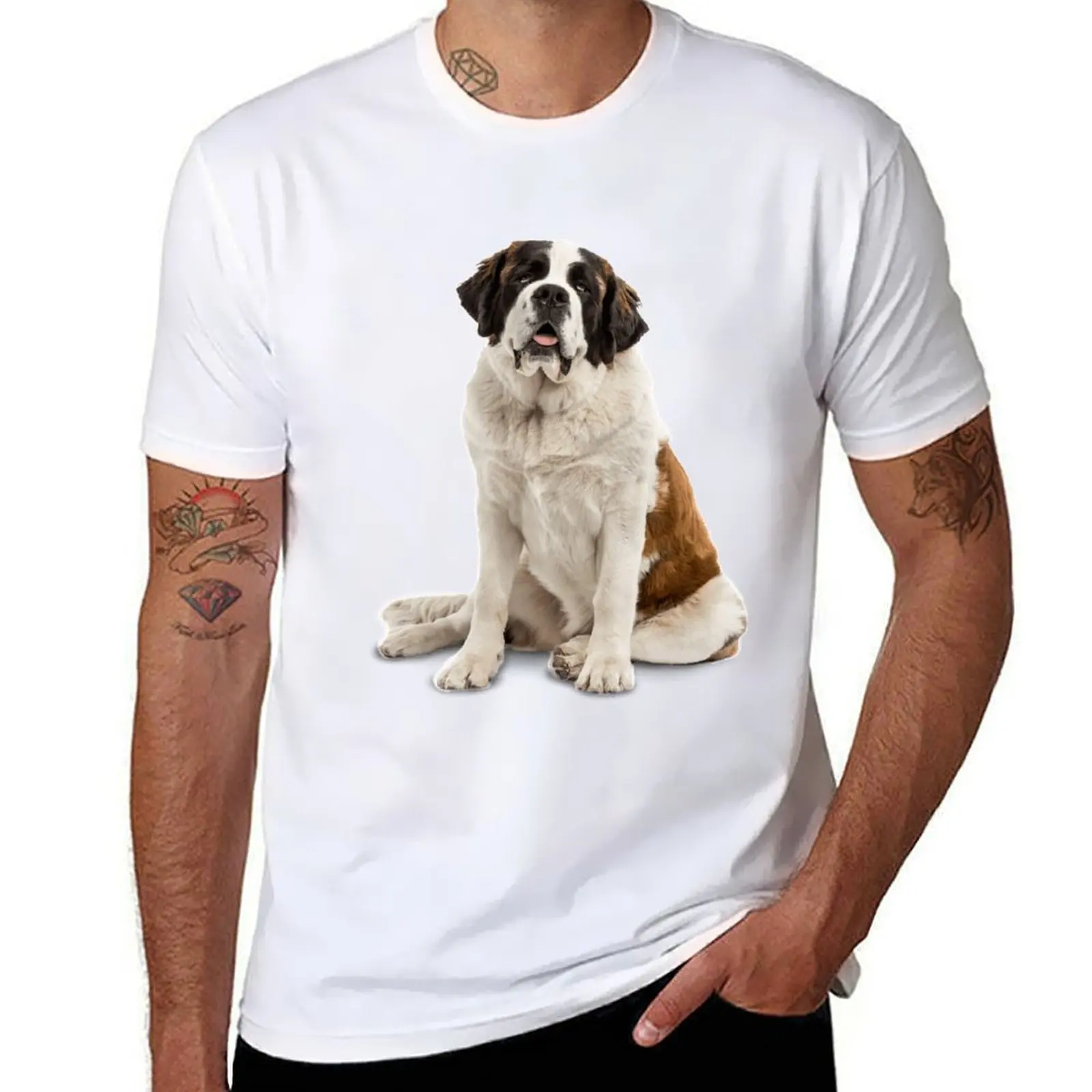 

A Patient St. Bernard T-Shirt t shirts for man slim fit man t shirt summer T-Shirt