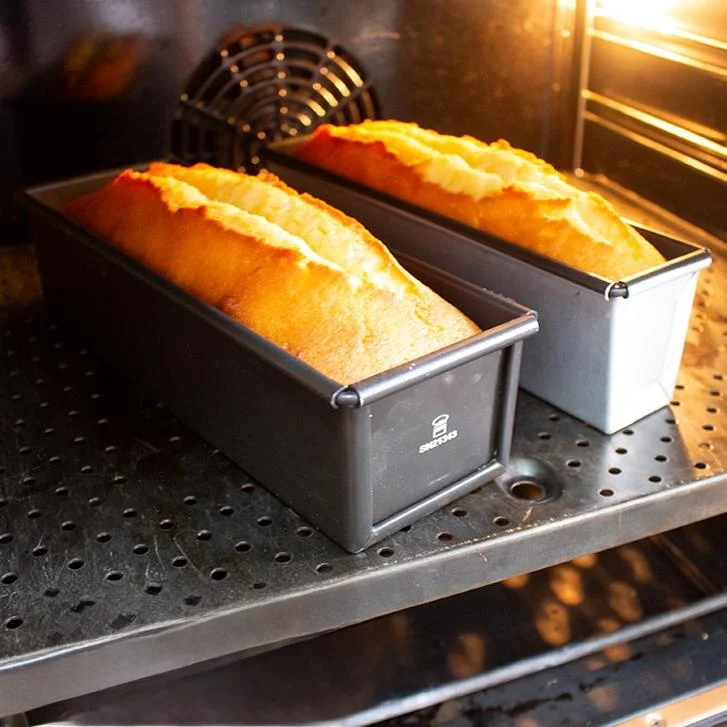 Moldes para Hornear de ación de Aluo Tee-Able SN232, Rectangulares, Antiadherentes, para Pan, Pastel, Frutas, Uso D...