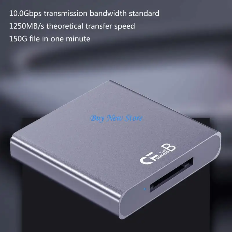 

20CE Professional CFexpress Type B USB 3.2 Gen2 Reader Transfer Speed 10Gbps for CFexpress Type B with USB C/USB Cable