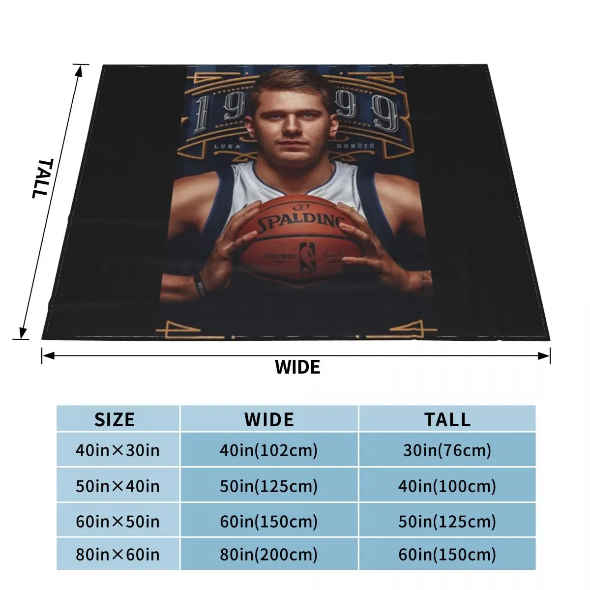 Doncic Luka Art Throw Blanket Furry Luxury Designer for babies Blankets