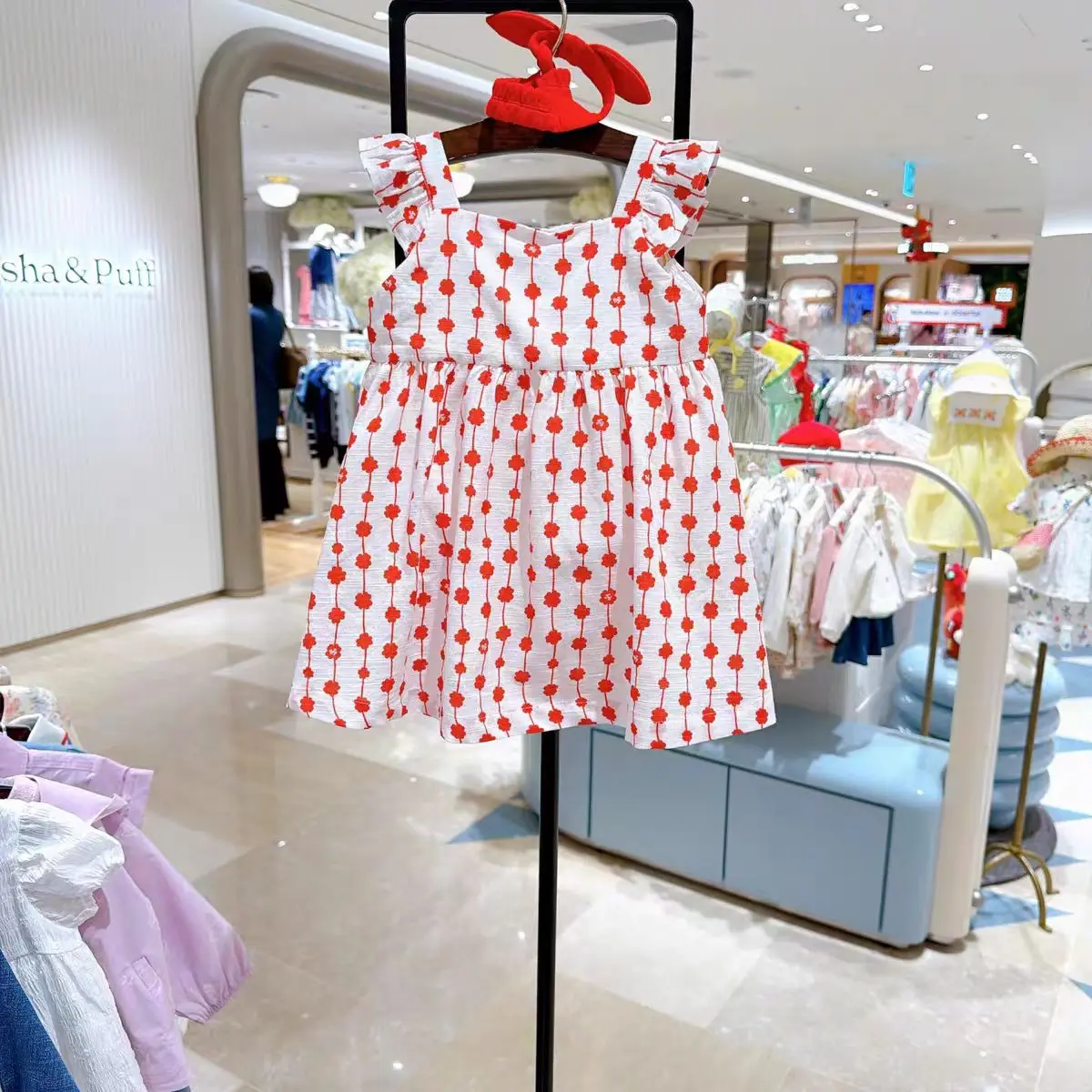 

Sweet Princess Floral Strap Dress Children's Clothing New Summer Style Baby Girl's Dress Elegant Fairy Skirt for Ages -7