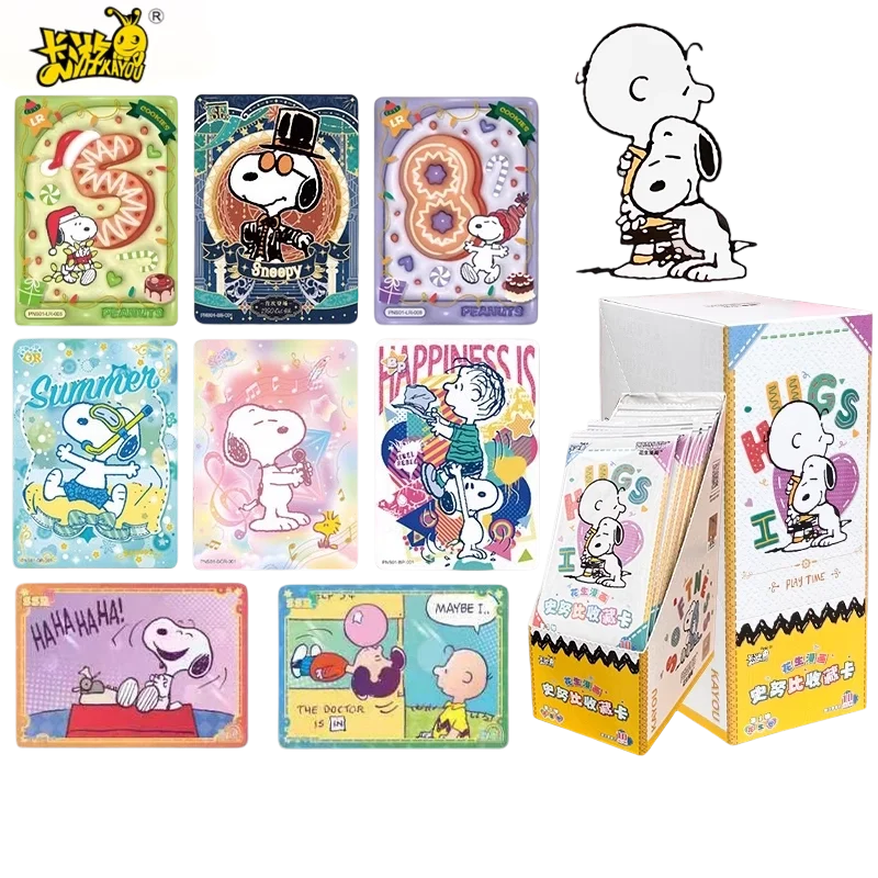 KAYOU حقيقية سنوبي كعكة الفول السوداني 1st رصاصة جمع بطاقة Kawaii الصندوق الأصلي فلاش بطاقة لعبة أنيمي الطرفية جمع بطاقات #1