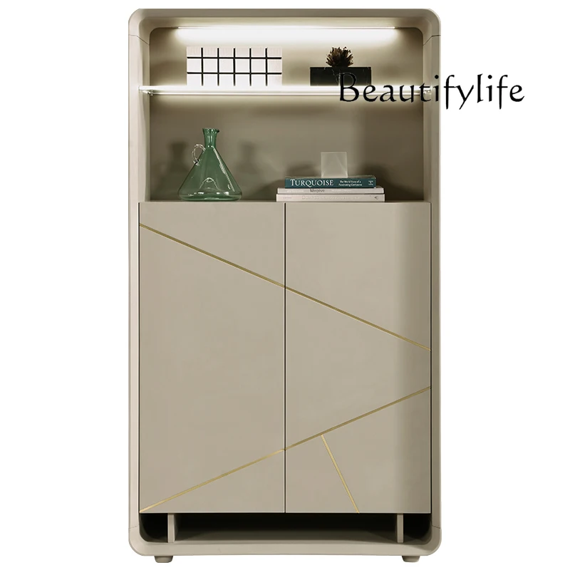 

Italian-Style Light Luxury Sideboard Cabinet New Home High-End Post-Modern Wine Cabinet Nordic Minimalism Entrance Cabinet