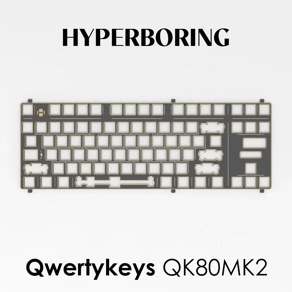 Qwertykeys QK80MK2 Positioning Board for Mechanical Keyboard PP/PC/POM/FR4/Alu Flex-cut Plate Custom Gaming Keyboard Accessories