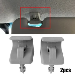 Clip de visera para Hyundai Getz, soporte de gancho, colgador, pieza Interior, color gris, 2 piezas, 2002-2011, 852351C300QS