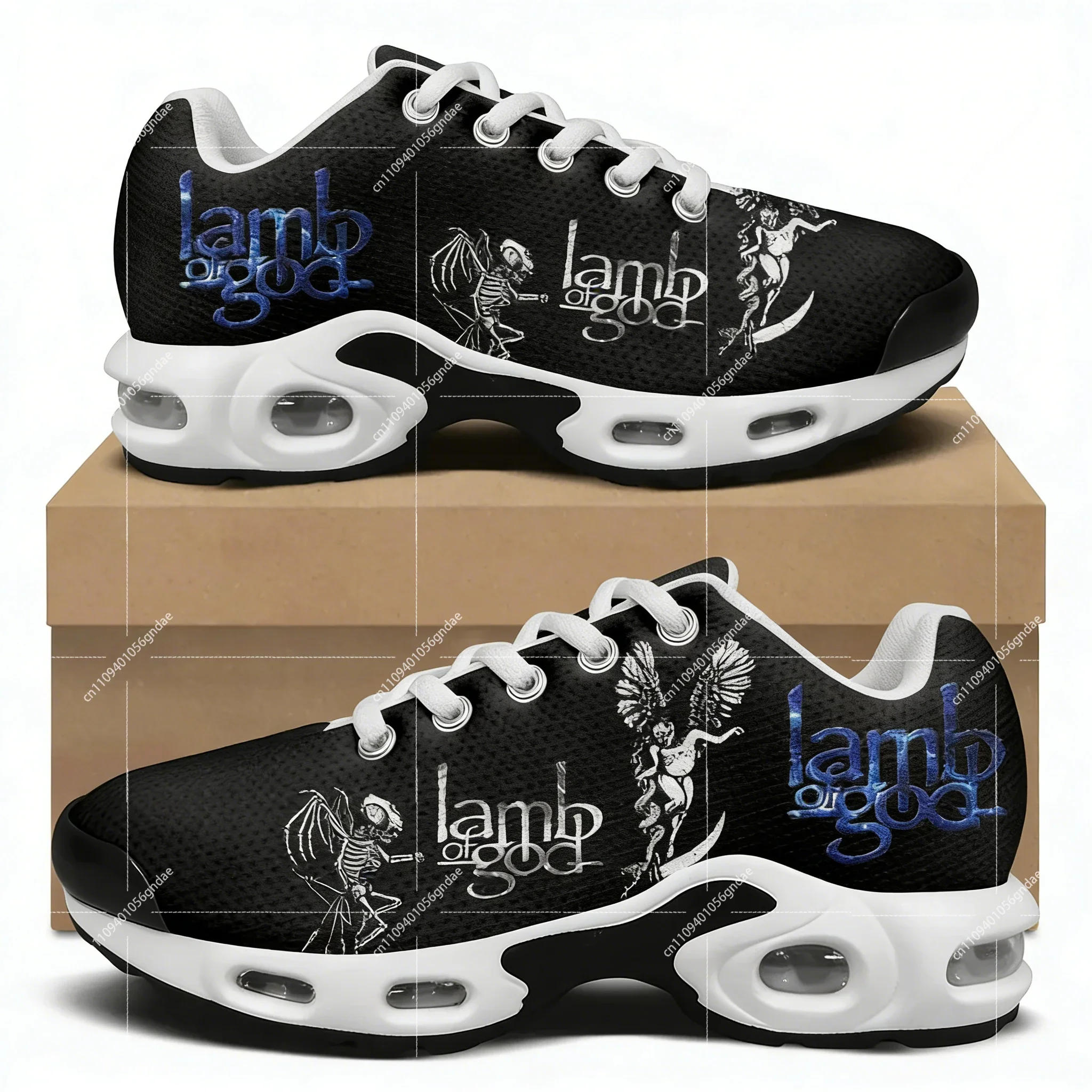 Lamb of God Heavy Mental Band Air Cushion Sneakers Mens Womens Hiking Running Shoes Mountain Climbing Shoes Custom Shoes view 4