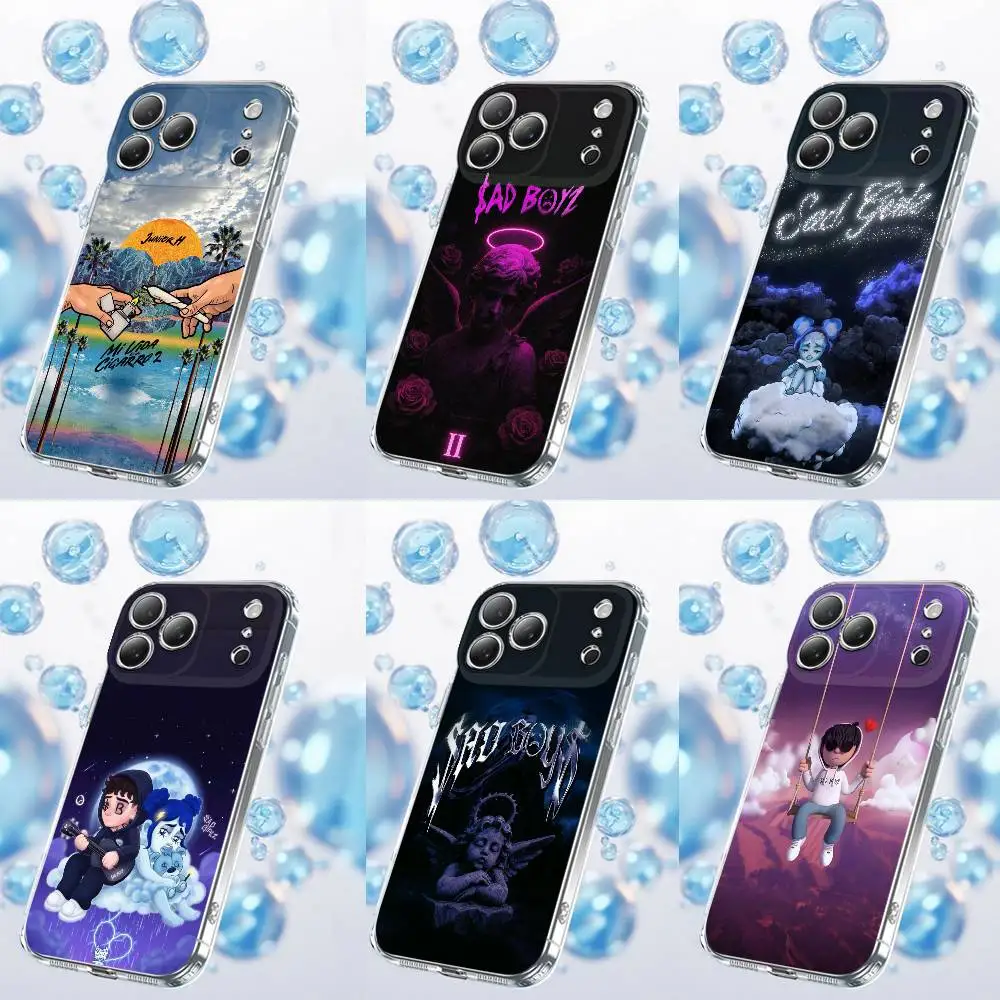 

J-Junior H Sad Boyz Girlz Phone Case For iPhone 17,16,15,14,13,12,11,Plus,Pro,Max,Plus,E,Air,Mini Transparent Cover