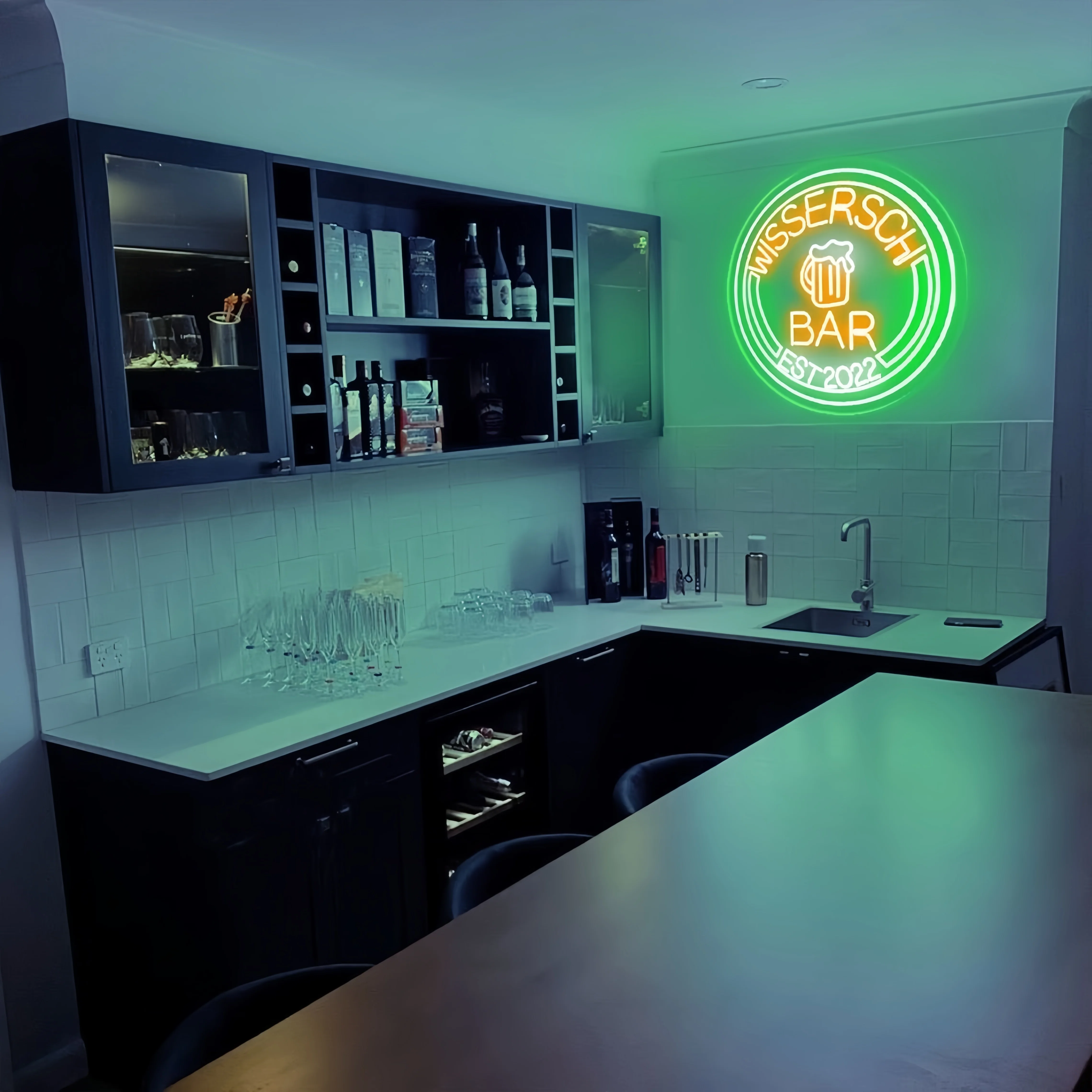 Custom Bar Neon Sign, Personalized room decoration Bar Pub Beer LED Neon Light Sign Wall Decor Man Cave Sign, for gift