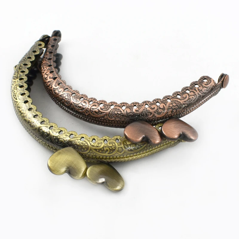 

2/5/10Pcs 85mm Semicircle Metal Purse Kiss Clasp Lock Handbag Wallet Embossed Handle Frame Buckles DIY Bags Hardware Accessories