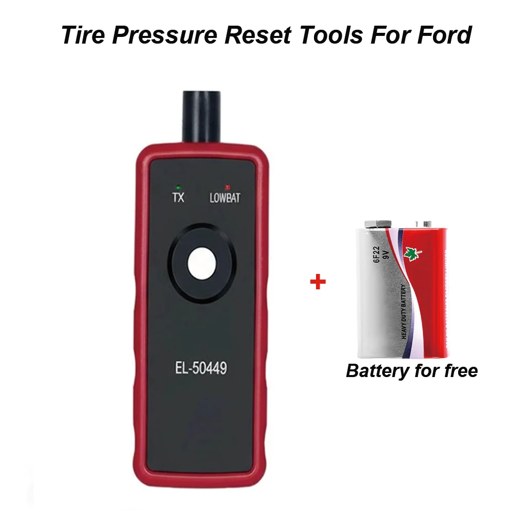 

Автомобильный инструмент сброса TPMS для автомобиля Ford, инструмент для активации системы контроля давления в шинах, в комплекте, аккумулятор 9 В