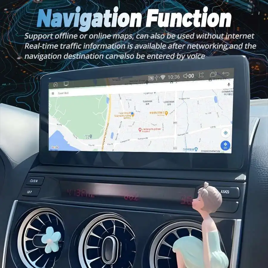 Автомобильное радио Navirider для Mazda 6, GPS-навигация, стерео, аудио, видео, аксессуары, Android 14, Wi-Fi Carplay DSP, 2 din, видеоплеер