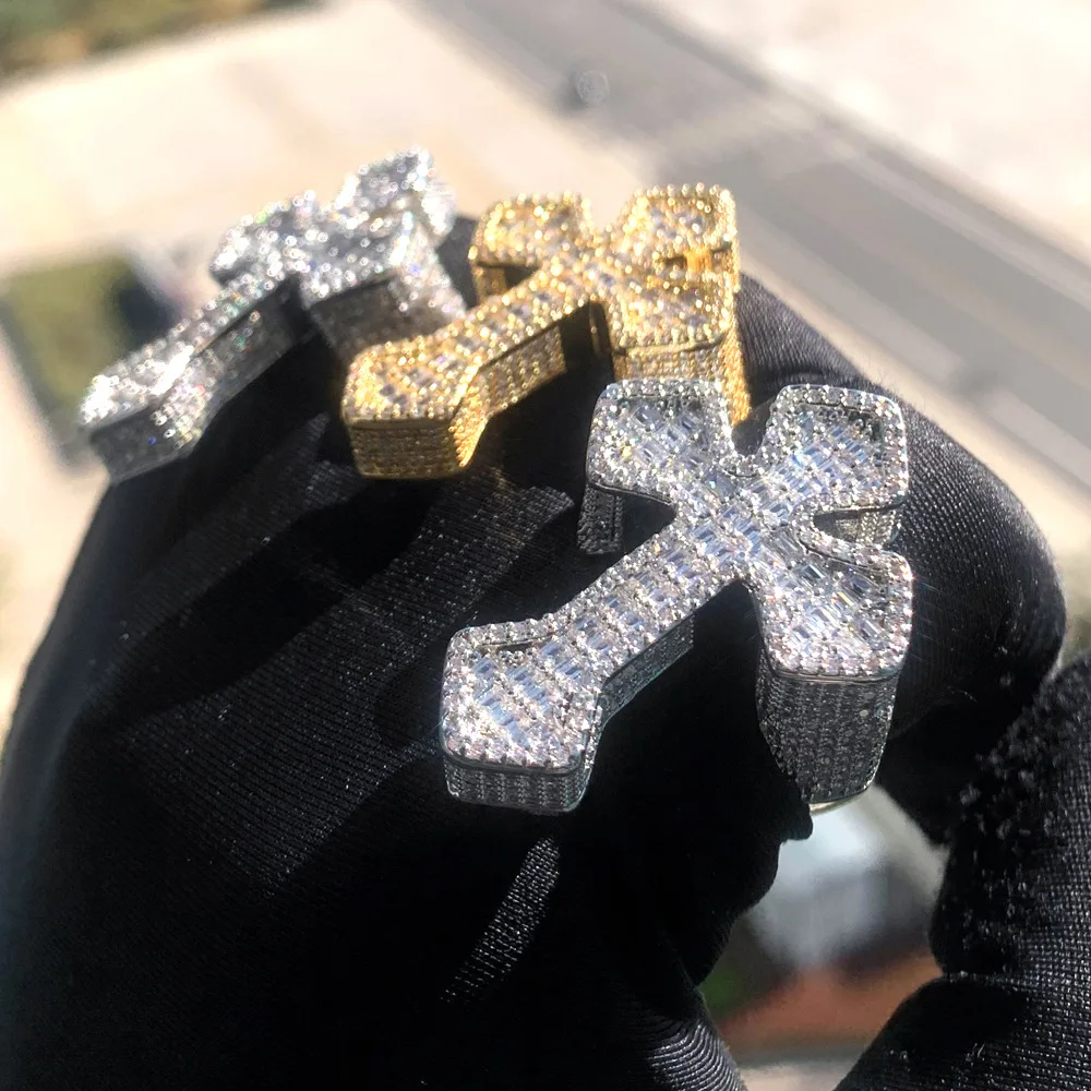 

Кольца Anztilam Iced Out с крестом для мужчин и женщин, блестящие AAA циркон, модные украшения на палец, хип-хоп, бесплатная доставка
