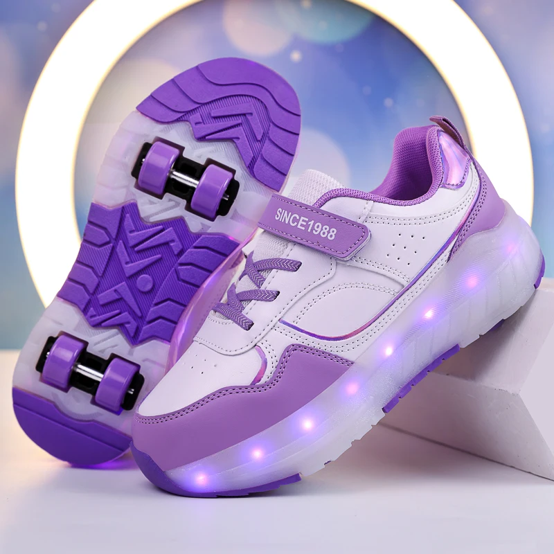 

Children's Sports Shoes Breathable Casual Outdoor Walking Shoes LED Light Shoes Usb Charging Fashion Kids Sneakers for Girl