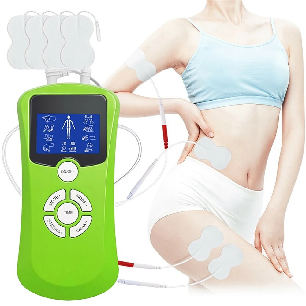 

8 Modes EMS Muscle Stimulator Acupuncture Back Massage Low Frequency Pulse Vibration Portable Relaxation Muscles Body Care Tools