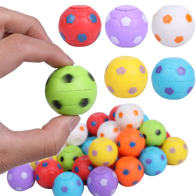 

5/10PCS Mini Football Finger Spin Toy Kids Football theme Party Gift Rotating Football Finger Ball Children's educational toys