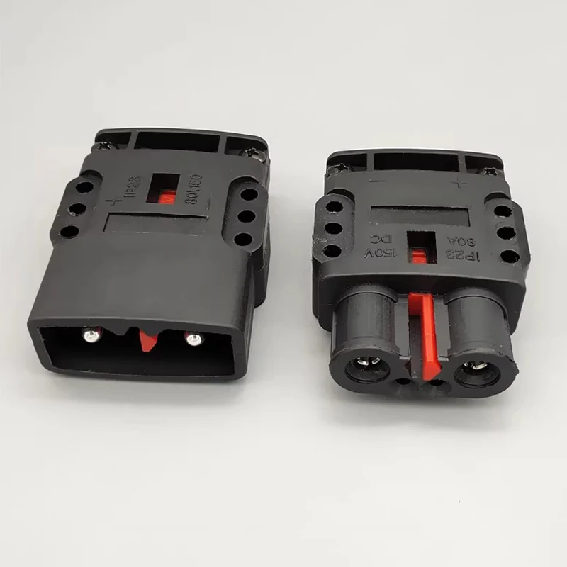 80A Swiss Towing Trolley Charging Plug Connector Male Female 150V Fully Automatic Electric Floor Scrubber Charging Plug Socket