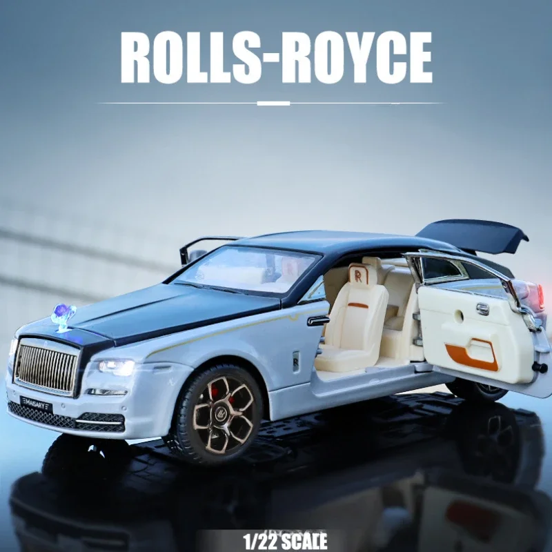 Simulation 1:22 Scale Rolls Royce Phantom Alloy Car Model Diecast Toys Vehicles Children's Car Toy Gift Collective Home Decor