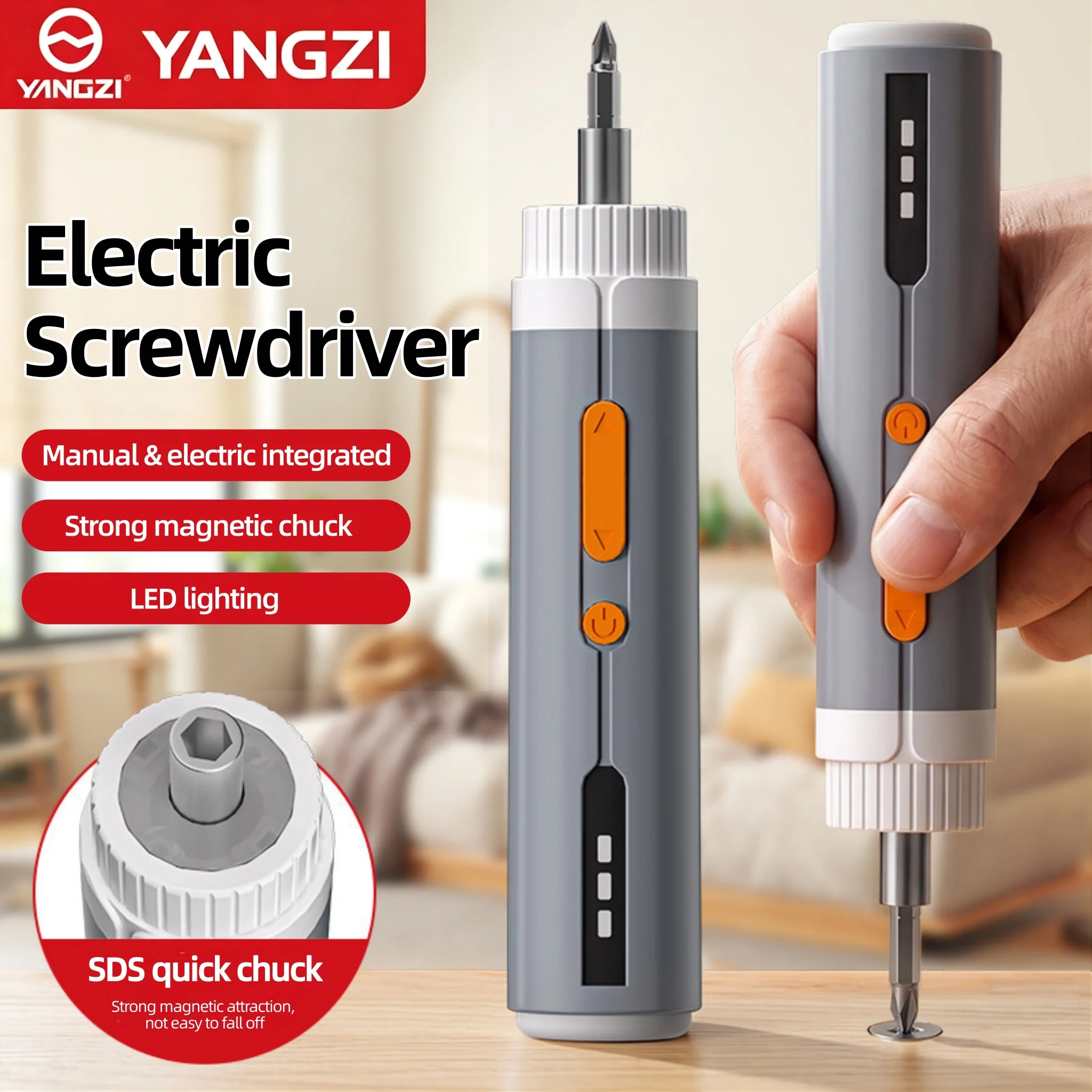 Rechargeable Lithium Battery Electric Screwdriver Yangzi Household Handheld Small Screw Driver DIY Assembly Disassembly Tools