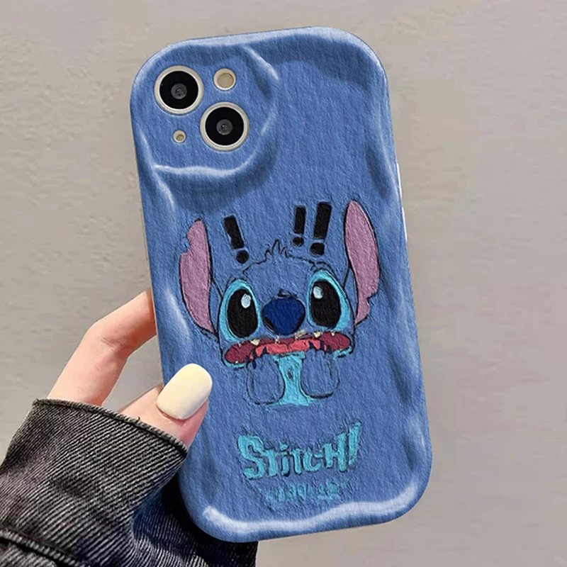 Disney Mickey Stitch Case for Xiaomi Redmi Note 12S 12 4G 5G Turbo 11S 11 Pro Plus 10 9 9T 12C 11A 10 Prime 10X 9A 9C 9i Cover