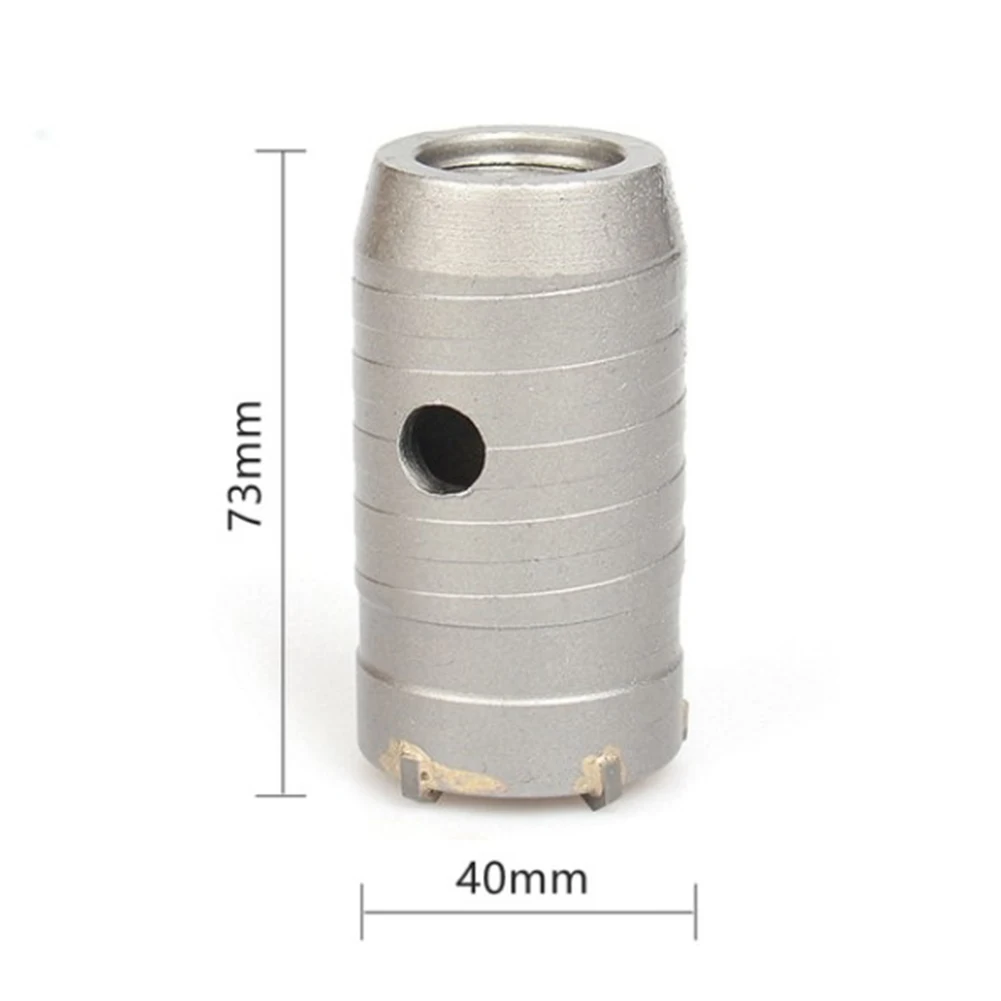 

Core Drill Bit Kit 40mm 50mm 65mm 68mm for SDS PLUS Shank with Long Lasting Carbide Tipped Metal for Concrete Work