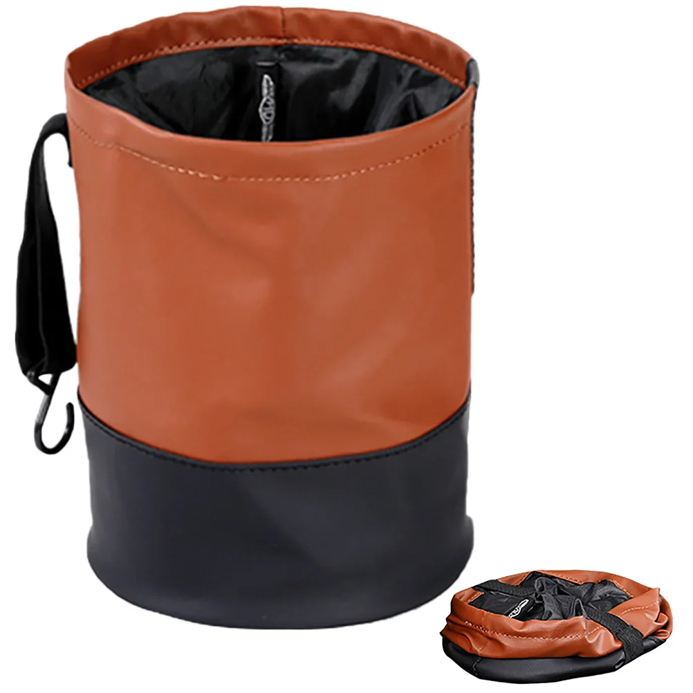 

Car Garbage Bucket Collapsible Lightweight Portable For Vehicle Interior Organizer Foldable Dustbin Auto Camping Road Trip