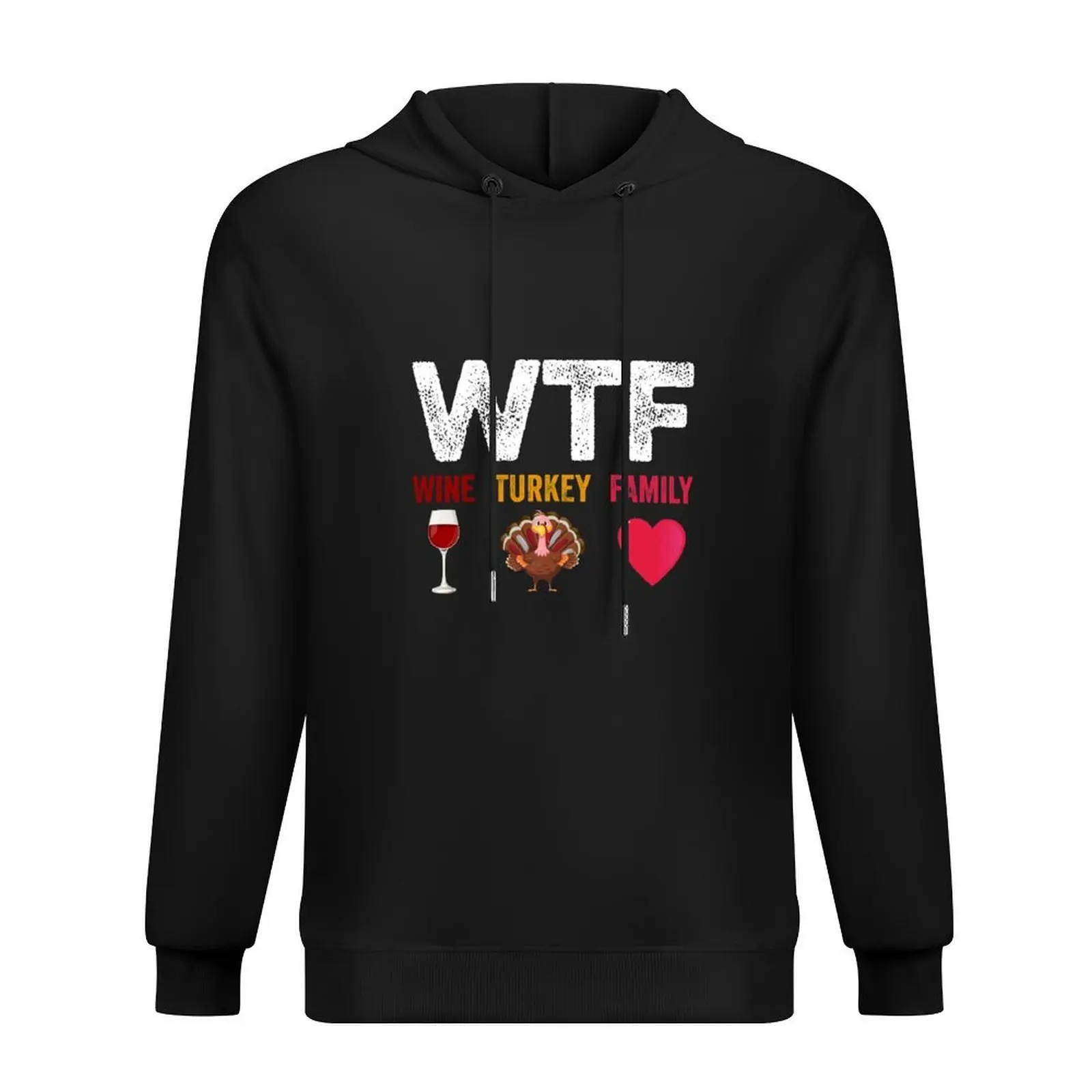 

Wine Turkey Family - Thanksgiving Family Hoodie korean clothes men wear mens clothing hooded shirt hoodie graphic