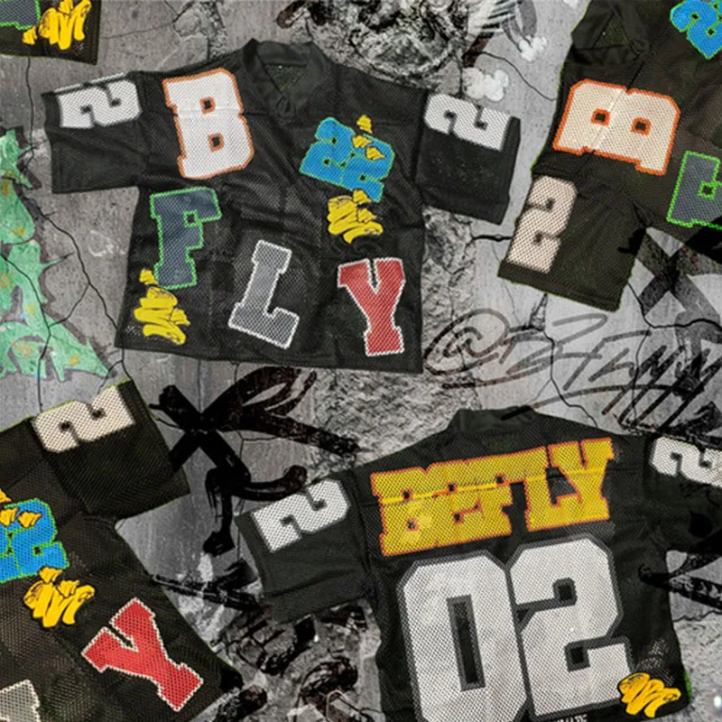 

Y2K Gothic retro jersey quick-drying breathable pattern printed mesh T-shirt couple street quick-drying sportswear