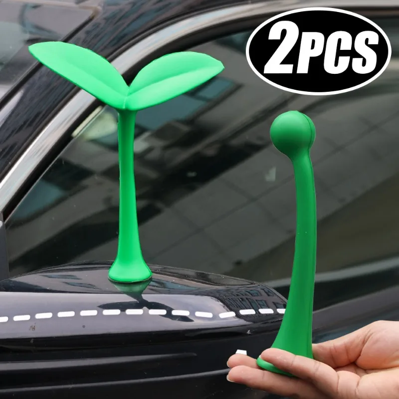 Car Ornaments 3D Car Roof Decoration Stickers Bean Sprout Seedlings Flower Bud Tentacle Ornament Exterior Decorative Accessories