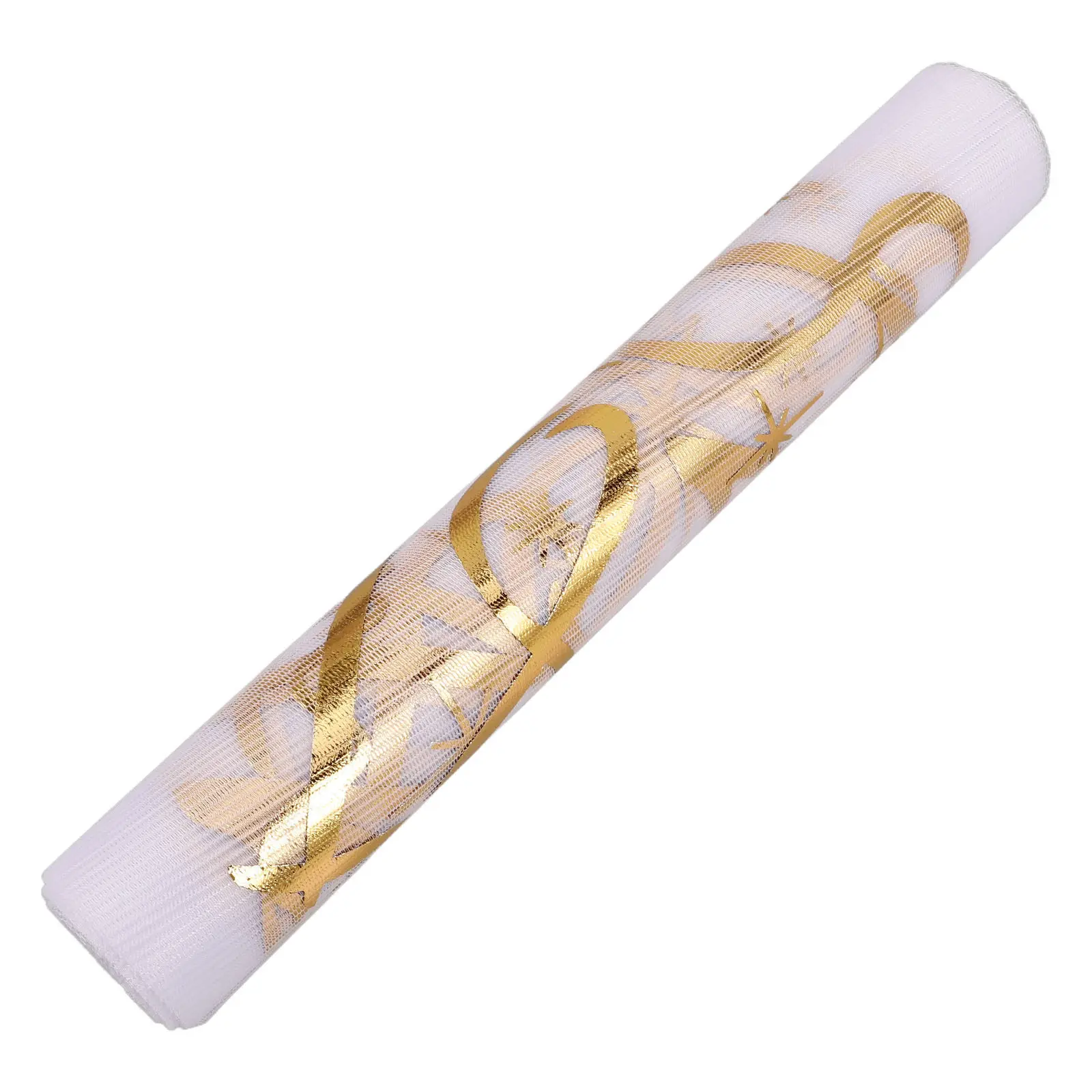 Gold Foil Mesh Table Runner 18th Birthday Decor Heat Press Shine Disposable Party Table Runner Roll for Anniversary
